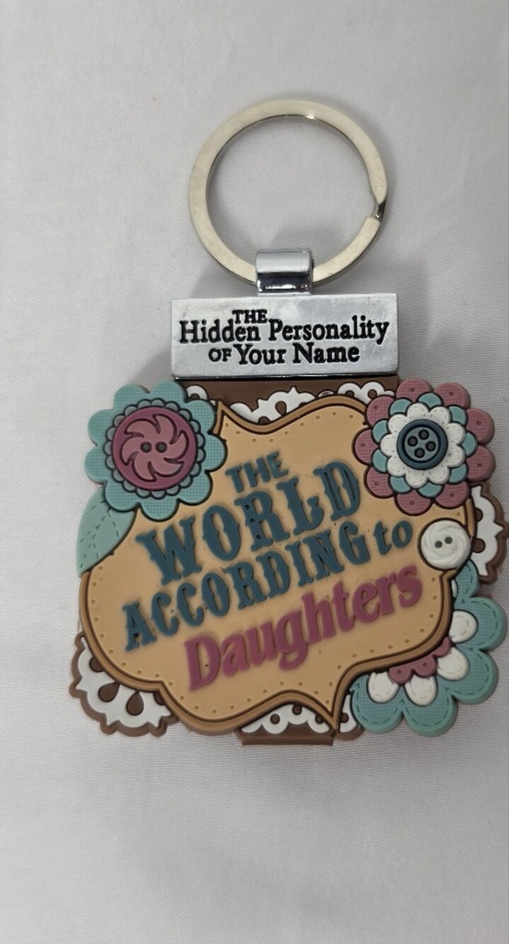 History & Heraldry Hidden Personality Mini Book Keychain Daughters Floral